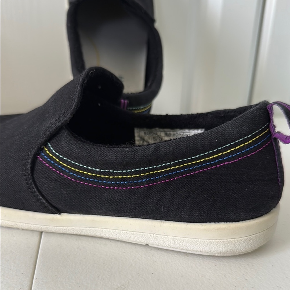 *WOMEN’S VIONIC BEACH MARSHALL BLACK SLIP ON FLATS (as 8) - Picture 7 of 7
